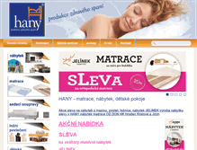 Tablet Screenshot of hany.cz